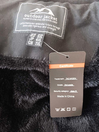 New Men's winter jacket TacVasen size 2XL, detachable hood $50