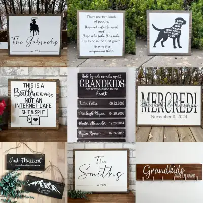Wood Signs Home Decor, View more