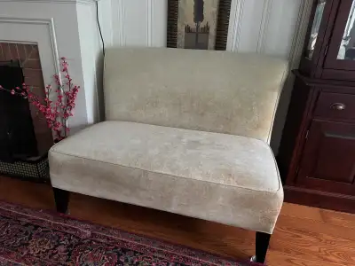Armless loveseat settee $260 , View more