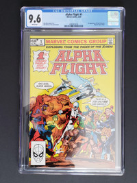 Alpha Flight #1 Comic - CGC Grade 9.6 - Canadian Superhero Team!