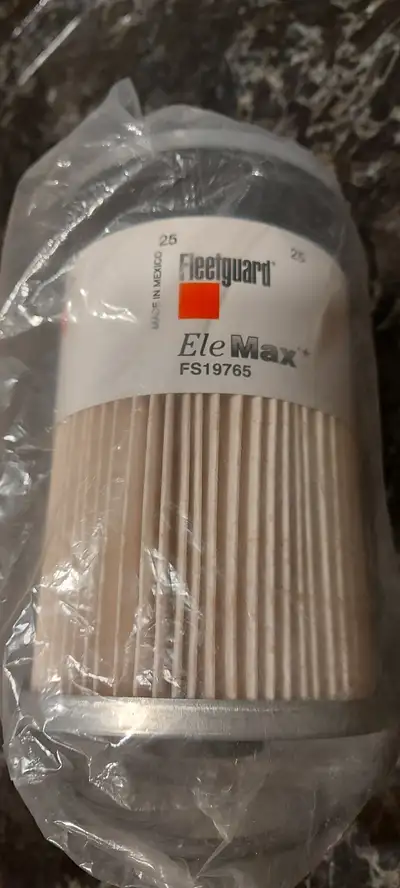 New Fleetguard EleMax filter. Each $60. I have 6 filters. Will sell for $55 each if you'll buy them...