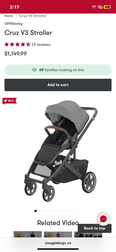 Brand New Uppababy Cruz V3 Stroller in Box, View more