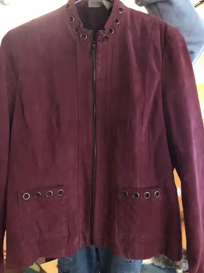 Westbound Wine Red Suede Jacket, View more