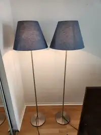 2 Ikea floor lamps with shades