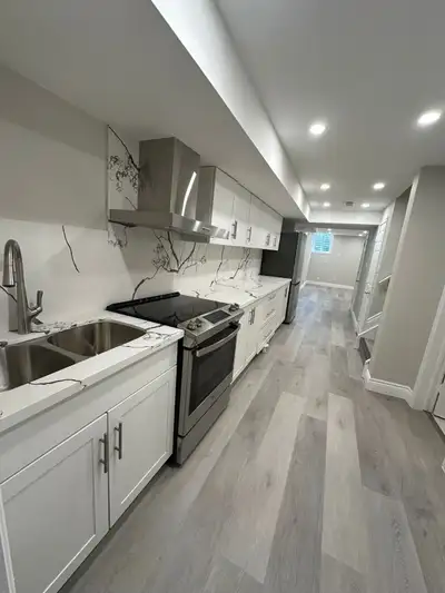 Newly renovated basement apartment for rent in Churchill meadows, perfect for family living in a Hig...