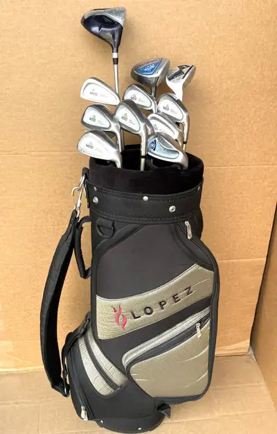 Full set of women’s golf clubs with women’s golf bag - RH, View more