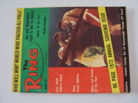 THE RING - MARCH 1973 - JOE FRAZIER AND MUHAMMAD ALI ON COVER