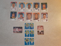 STICKERS DE BASEBALL PANINI VINTAGES DE VEDETTES DE LA NBL 1988