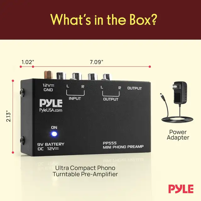 Pyle Phono Turntable Preamp – Model PP555 in Stereo Systems & Home Theatre in City of Toronto - Image 10