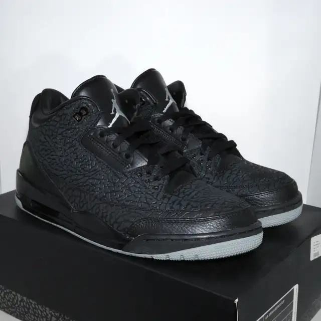 2011 Air Jordan 3 Retro Black FLIP Elephant Print Size 11 in Men's Shoes in City of Toronto - Image 2