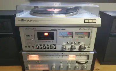 MARANTZ SR-2000 RECEIVER & 5025B Cassette Dual CS 514 TURNTABLE, View more