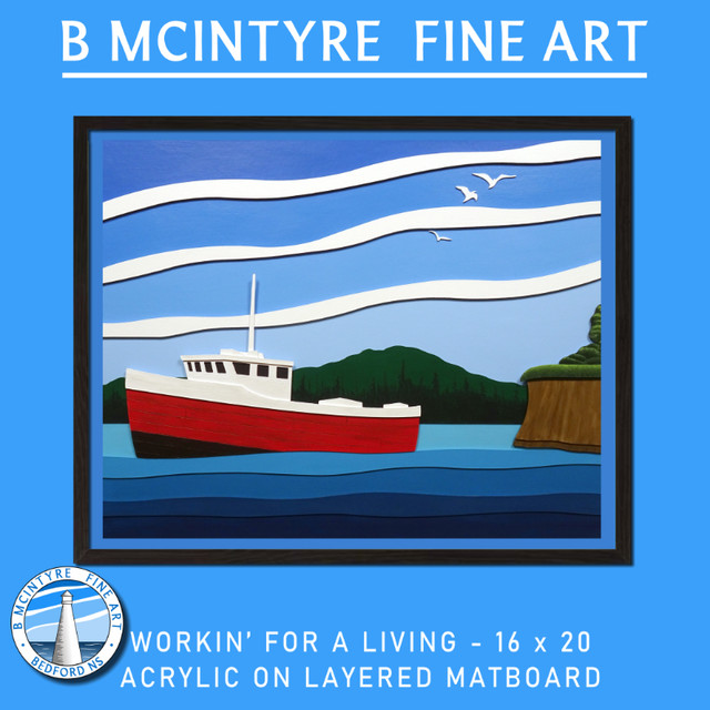 Original Art - "Workin' For A Living" in Arts & Collectibles in City of Halifax - Image 2