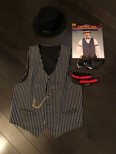 Roaring 20’s Gangster Vest & Accessories, View more