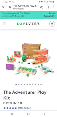 Lovevery Adventurer play kit (months 16 to 18)