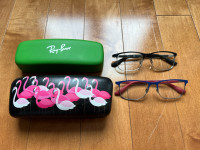 Two pairs of Ray-Ban Kids Glasses Frames