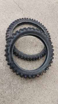 Studded dirtbike front tire (GripStuds)