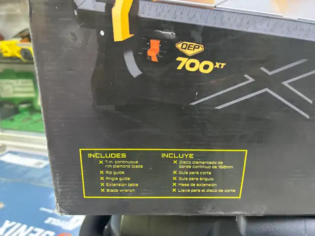 QEP 700 XT 7” Tile Wet Saw with Extension Table in Box in Power Tools in Oshawa / Durham Region - Image 3