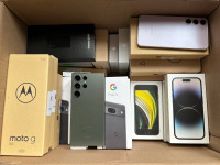 Lot cellulaire à vendre Samsung , iPhone , Google Pixel