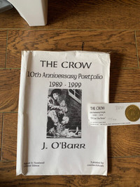 JAMES O'BARR'S -THE CROW -10th ANNIVERSARY PORTFOLIO-SIGNED Rare