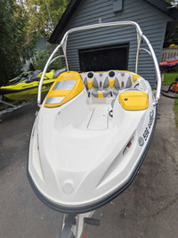 Seadoo 4tec wakeboard boat all new interior and custom cover