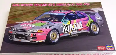 Hasegawa 1/24 Nissan Skyline GT-R R32 Gr.A AXIA 1991 JTCC race car model. Item is still sealed and n...