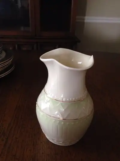 2 Beellek Vases Made in Ireland Great Wedding or Shower gifts New. $60 each