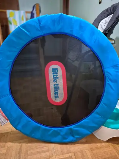 Kid trampoline, kitchen & easel $50 for all 3, View more