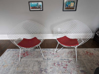 RARE - set of 2 replica Bertoia Diamond Chair