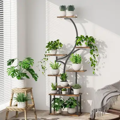 Mr IRONSTONE Plant Stand Indoor with Grow Lights, View more