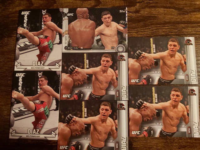 UFC Nick Diaz Topps Cards in Arts & Collectibles in Peterborough