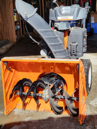Snow blower; Columbia, gas powered