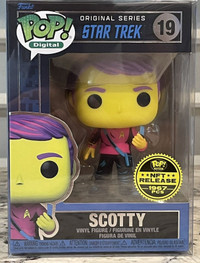 FUNKO POP STAR TREK # 19 SCOTTY NFT RELEASE 1967 PCS