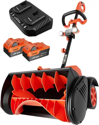 Like New Cordless Electric Snowblower With 2 Batteries For Sale, View more