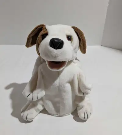 Folkmanis Puppy Small Dog Hand Puppet Full Body With Tail Plush, View more
