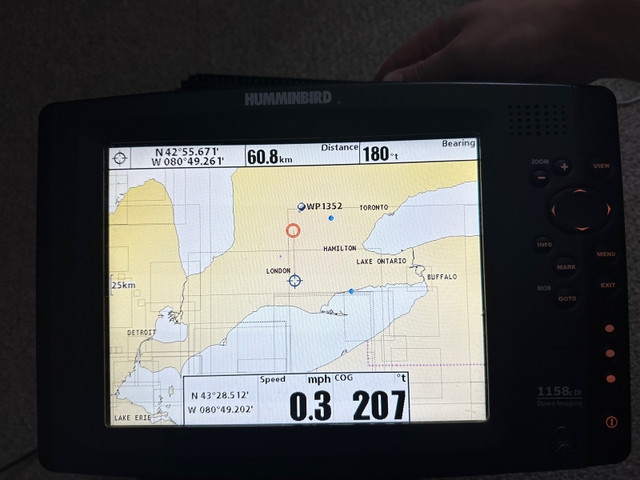 Humminbird 1158c DI wi the gps puck and power cables in Fishing, Camping & Outdoors in Stratford