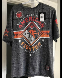 Large American Fighter T-shirt - Brand New