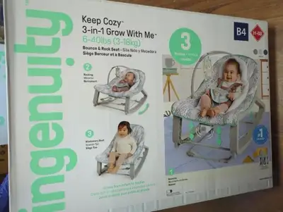 Ingenuity Keep Cozy 3-in-1 Grow With Me Bouncer, View more