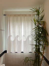Designer custom curtain with rod for sale