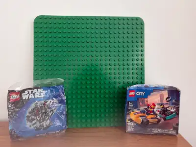 Expand your building collection with this fun trio of LEGO items, including a Star Wars Millennium F...