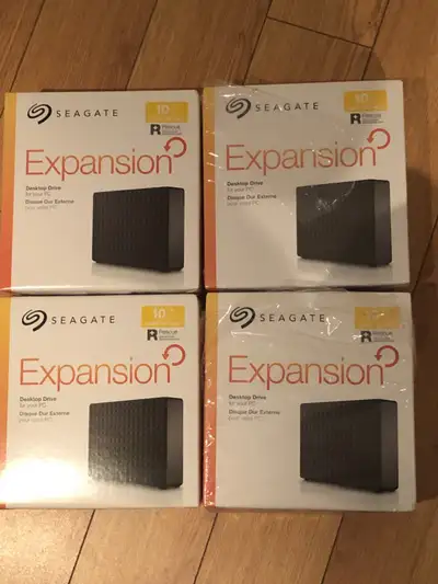 4x Seagate Expansion 10TB Desktop External Hard Drive USB 3.0, View more