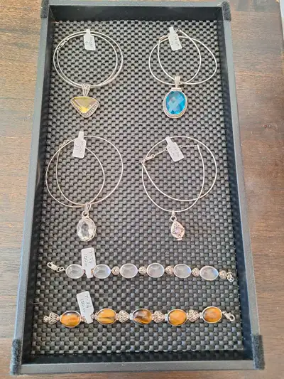 sterling silver necklaces and bracelets, View more