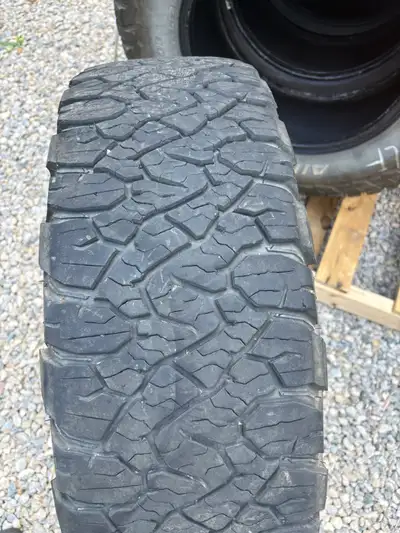 BF Goodrich Tires 265/70/18 Decent Tread Life left no plugs or patches. Came off F150