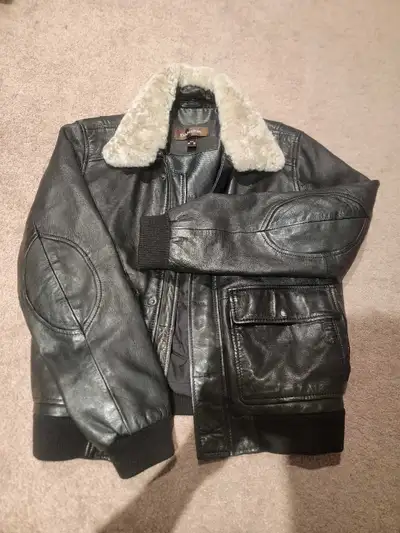 Daniel soft  leather jacket with lamb fur, View more
