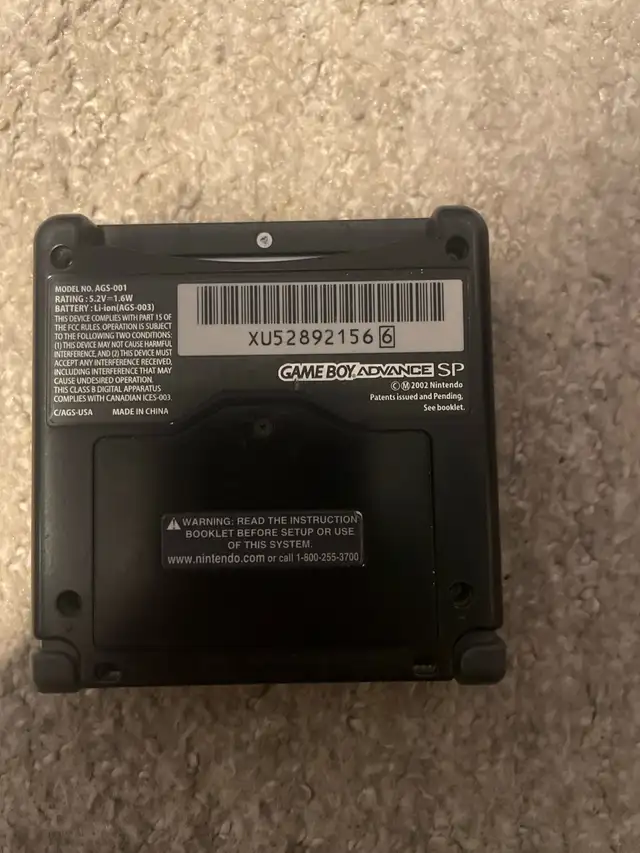 Gameboy Advance Sp64219666002689121