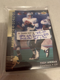 1994 PREDICTOR Set 1-30 NFL Passing QB Aikman Showcase 304