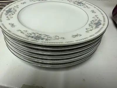 Fine Porcelain China Diane Japan Dinner Plates vintage 6 plates , View more