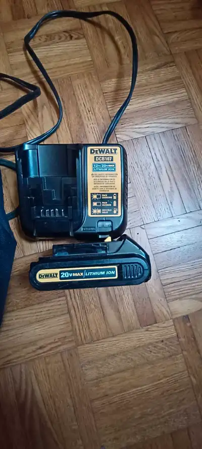 I am selling a Dewalt 20V Max battery, charger, and bag, all in good working condition. This set is...