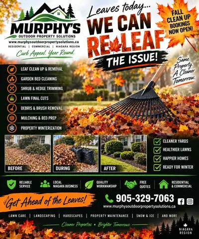 Murphy's Outdoor Property Solutions Fall Cleanup, View more