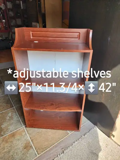 Regular size bookshelf ↔️25"×11.3/4"×↕️42', View more