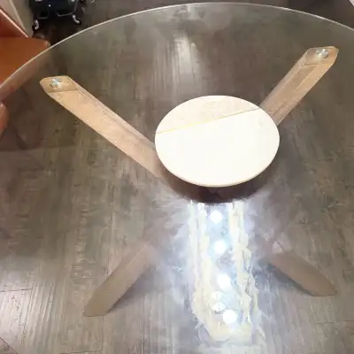 Glass dining table, View more